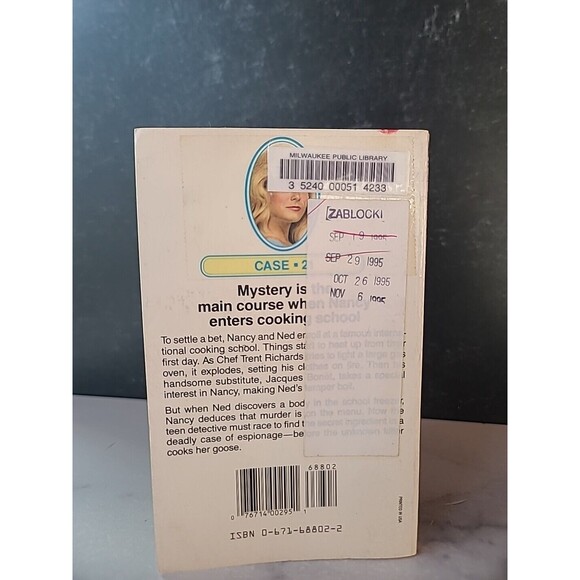 The Nancy Drew Files Case 21 Recipe For Murder By Carolyn Keene Paperback - Picture 9 of 10